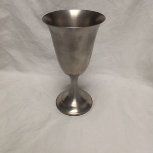 Vintage LEONARD PEWTER Wine Glass Goblet wine Glass